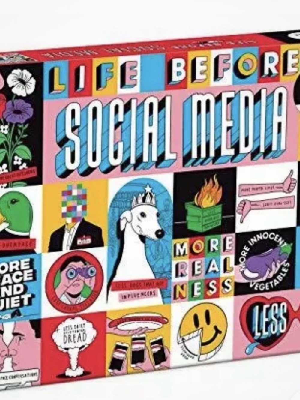 Life Before Social Media 27×20 puzzle. New. Package is sealed.